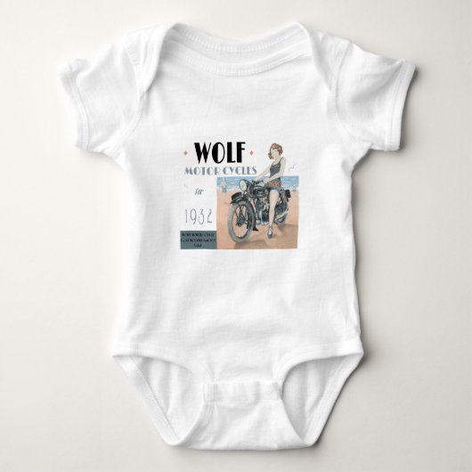 Wolf Motorräder Baby Bodysuit Strampler (Vorderseite)