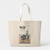 Wolf Motorräder Große Totbeutel Jumbo Stoffbeutel (Rückseite)