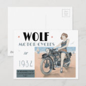 Wolf Motorräder Postcard Postkarte (Vorne/Hinten)