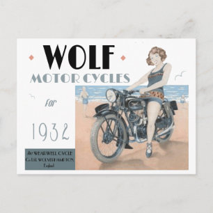 Wolf Motorräder Postcard Postkarte