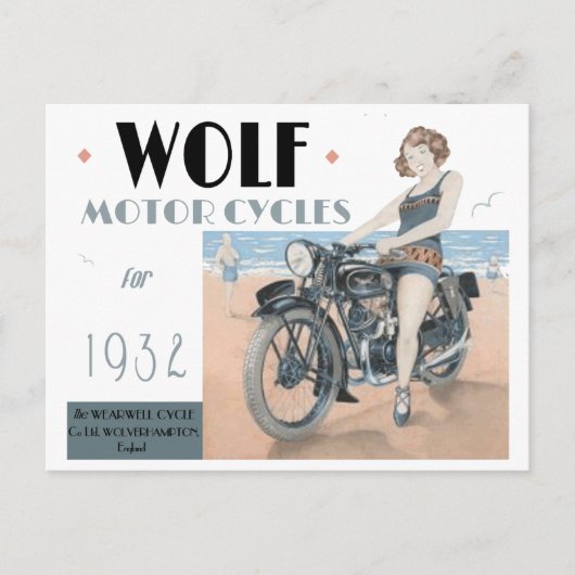 Wolf Motorräder Postcard Postkarte (Vorderseite)