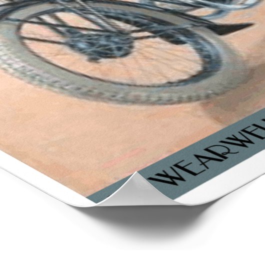 Wolf Motorräder Poster (Ecke)