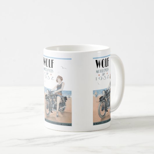 Wolf Motorräder Tasse (VorderseiteRechts)