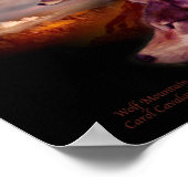 Wolf Mountain Art Poster/Print Poster (Ecke)