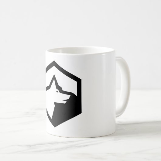 Wolf Mountain Homestead Logo Kaffeetasse (VorderseiteRechts)