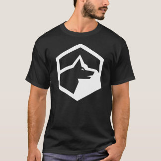 Wolf Mountain Homestead Logo weiß auf dunkel T-Shirt