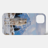 Wolf & Mountain Wolf-Lover Wildlife Art Case-Mate iPhone Hülle (Rückseite (Horizontal))