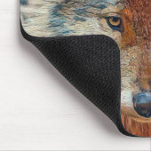 Wolf Mouse mat Mousepad (Ecke)