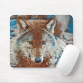 Wolf Mouse mat Mousepad (Mit Mouse)