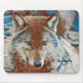 Wolf Mouse mat Mousepad (Vorne)