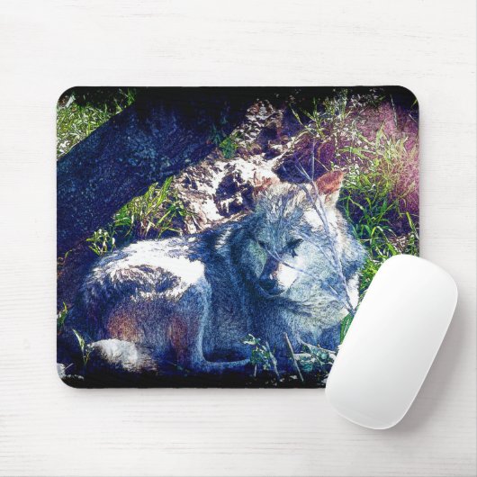 Wolf Mousepad (Mit Mouse)