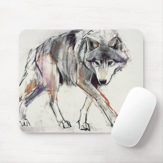Wolf Mousepad (Mit Mouse)