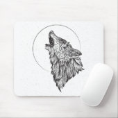 Wolf Mousepad (Mit Mouse)