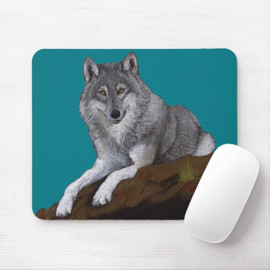 Wolf Mousepad (Mit Mouse)