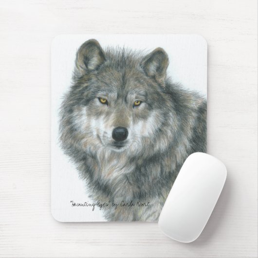 Wolf Mousepad (Mit Mouse)