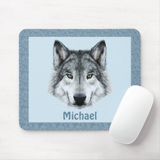 Wolf Mousepad (Mit Mouse)