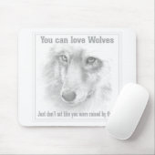 Wolf Mousepad (Mit Mouse)