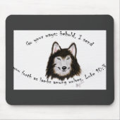 Wolf Mousepad religiös (Vorne)