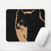 Wolf Mousepads (Mit Mouse)