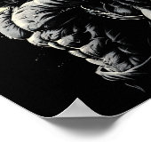 Wolf Muskeln Bodybuilding Werewolf Poster (Ecke)