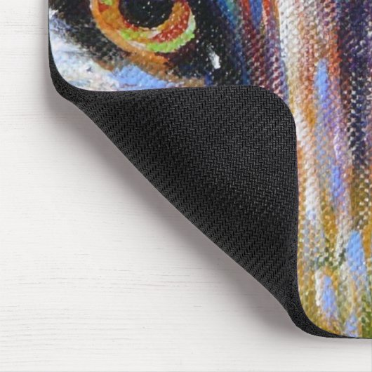 Wolf mustert Mousepad (Ecke)