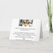 WOLF MUSTERT Tier-Anhänger Gruß-Karten Karte (Rückseite)