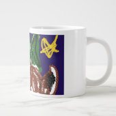 Wolf Nacht Freudenspass Jumbo-Tasse (Rechts)