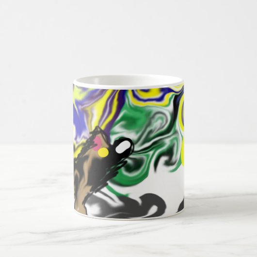 Wolf Nacht sternenklar Kaffeetasse (Mittel)