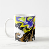 Wolf Nacht sternenklar Kaffeetasse (Links)