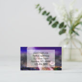 Wolf nachts visitenkarte (Stehend Vorderseite)