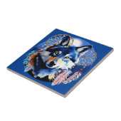 Wolf Native Animal Spirit Fliese (Seite)