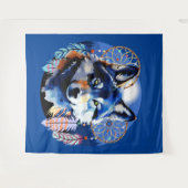 Wolf Native Animal Spirit Wandteppich (Vorderseite (Horizontal))