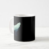 Wolf-Natur Outdoor-Wald-Camping-Wandergeschenk Kaffeetasse (Vorderseite Links)