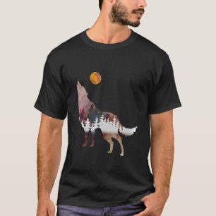 Wolf Naturwald Outdoor Camping Jagen T-Shirt