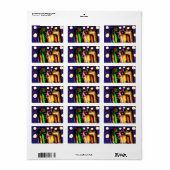 Wolf Nebelwald Adressaufkleber (Vorne)