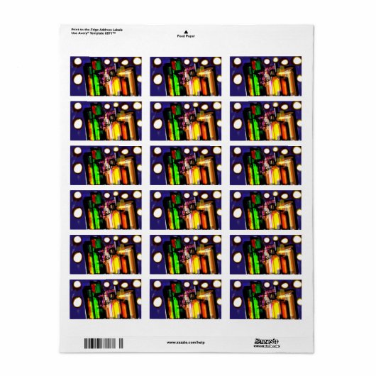 Wolf Nebelwald Adressaufkleber (Vorne)