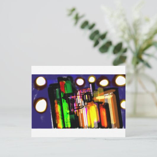 Wolf Nebelwald Postkarte (Stehend Vorderseite)