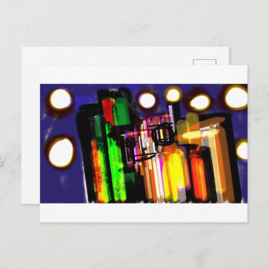 Wolf Nebelwald Postkarte (Vorne/Hinten)