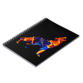 WOLF NEON-ABSTRACT-GEMÄLDE NOTIZBLOCK (Linke Seite)