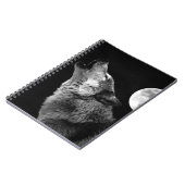 Wolf & Night Notebook Notizblock (Linke Seite)