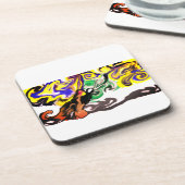 Wolf night stary getränkeuntersetzer (Linke Seite)