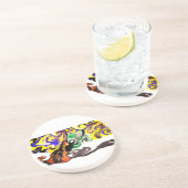 Wolf night stary getränkeuntersetzer (Seite)