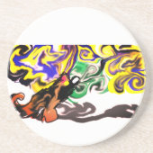 Wolf night stary getränkeuntersetzer (Vorne)