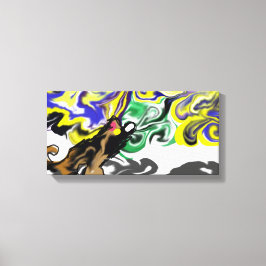 Wolf night stary  leinwanddruck