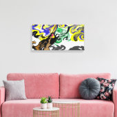 Wolf night stary  leinwanddruck (Insitu (Wohnzimmer))