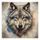 Wolf no 1 Glossy Poster (Vorderseite)