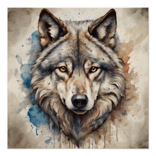 Wolf no 1 Glossy Poster (Vorderseite)