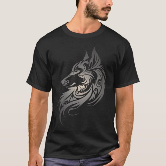 Wolf Norse Mythology Viking Native American Spirit T-Shirt (Vorderseite)