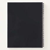 Wolf Notebook Full Moon Stars - Komposition Notizblock (Rückseite)