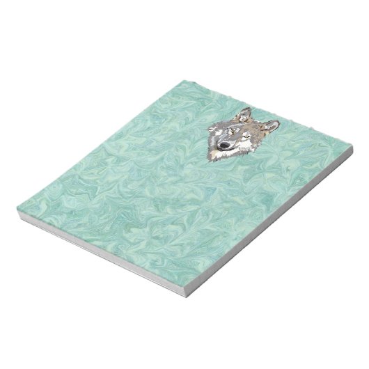 Wolf Notizblock (Rotiert)